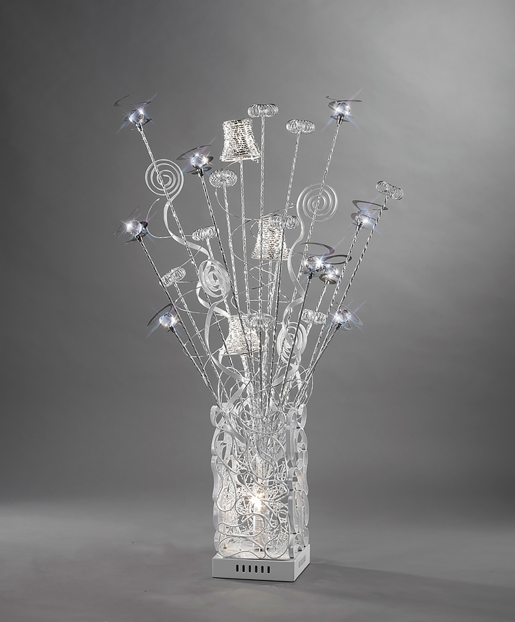 IL70374  Koil Crystal Table Lamp 4 Light